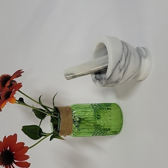 Unbranded Other - White Marble Mortar and Pestle